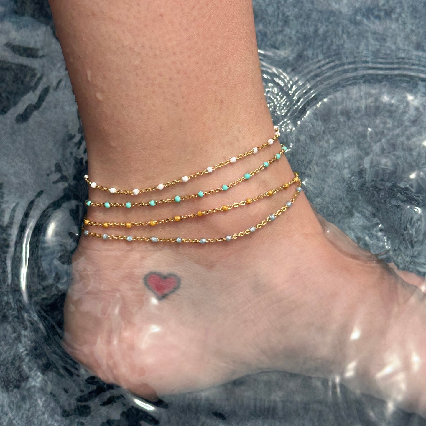 Golden Yellow Saint-Tropez Anklet