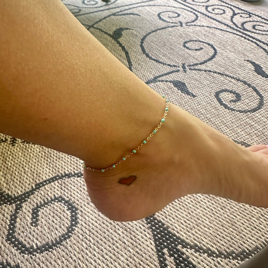 Turquoise Saint-Tropez Anklet