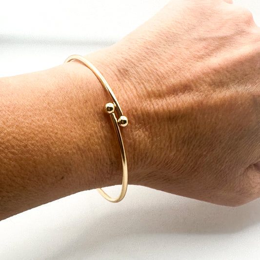 14k Gold Flex Bangle