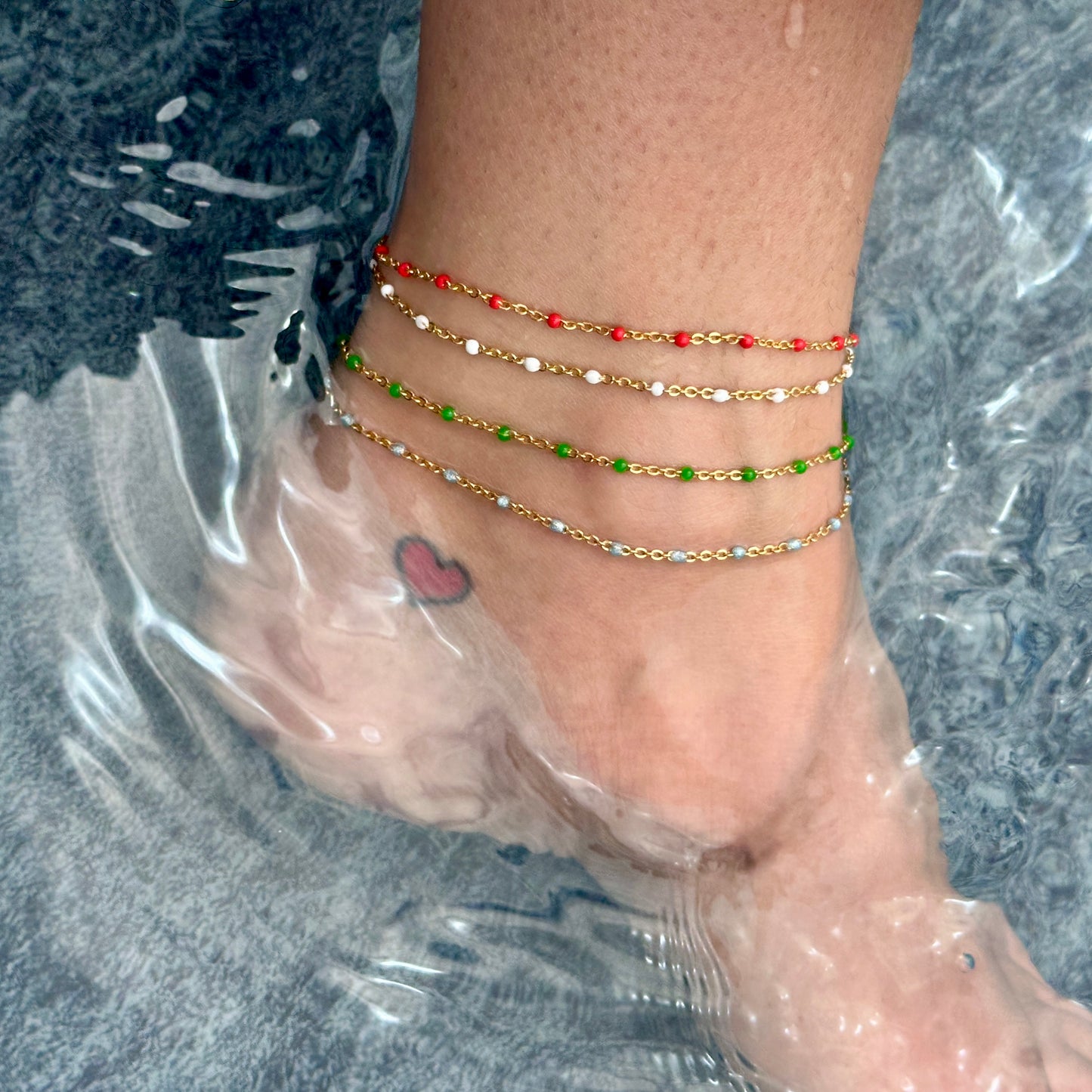 Sky Blue Saint-Tropez Anklet