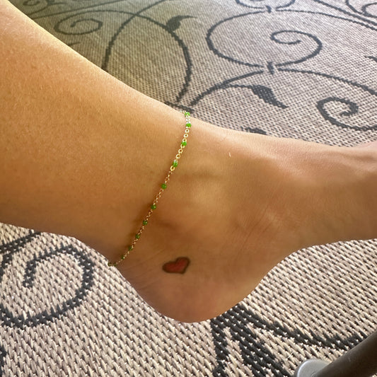 Green Saint-Tropez Anklet