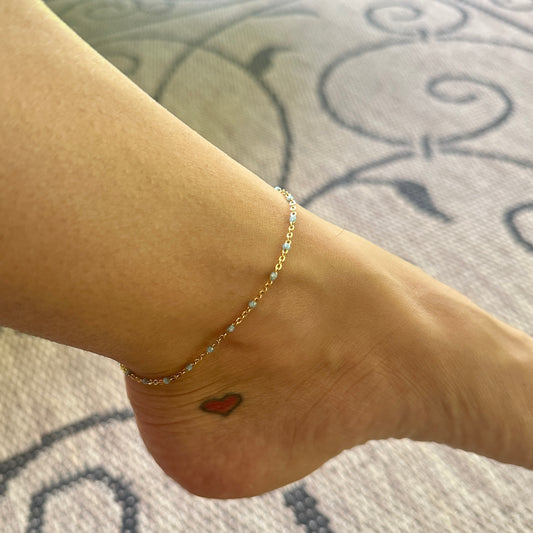 Sky Blue Saint-Tropez Anklet